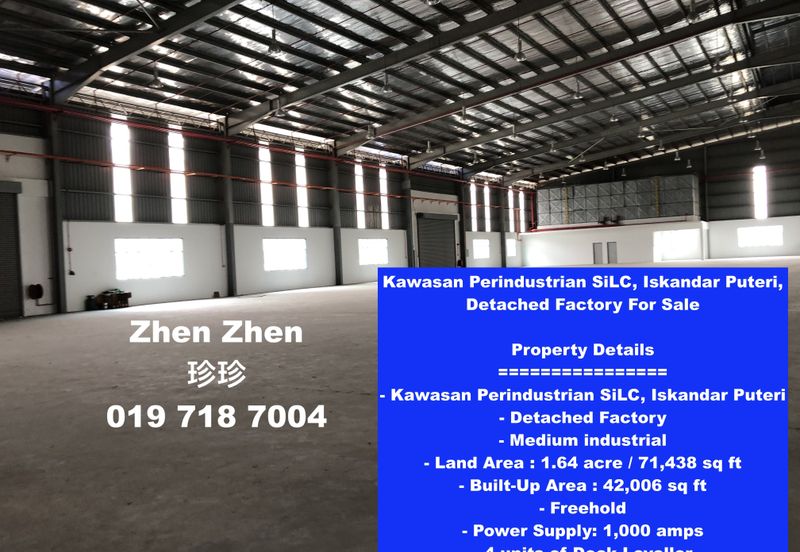 Kawasan Perindustrian SiLC, Iskandar Puteri, Detached Factory For Sale
