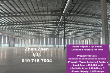 Senai Airport City, Senai, Detached Factory for Rent
