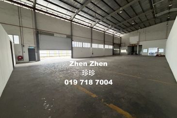 Kempas, Detached Factory for Rent, Land Area: 52,000 sq ft, Strategic Location, Near Highway
