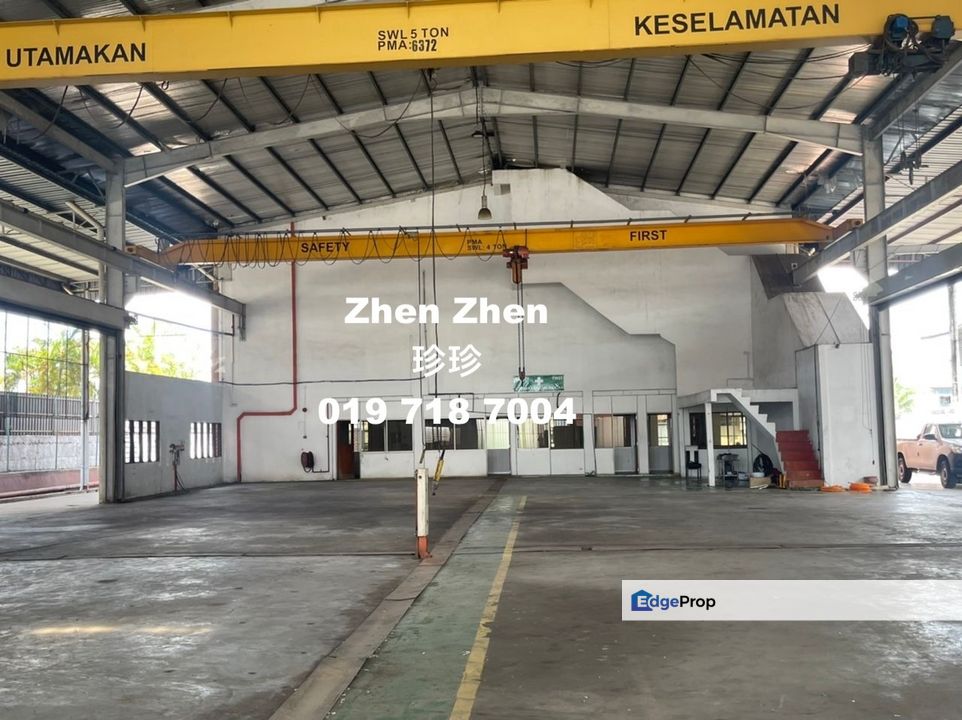 Senai, Detached Factory for Rent, C/W Overhead Crane, Land Area 43,560 sq ft, Johor, Senai