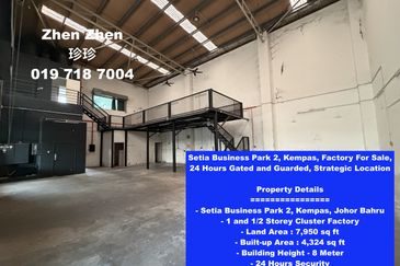 Setia Business Park 2, Kempas, Factory For Sale, 24 Hours Gated and Guarded