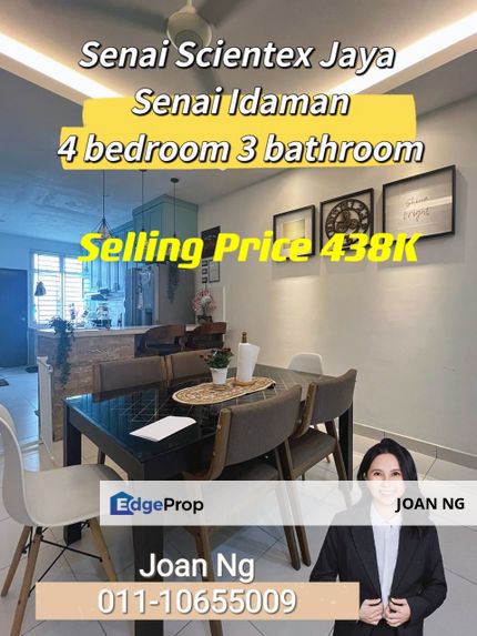 Senai Scientex Jaya For Sale / Double Storey / Nice Condition , Johor, Senai