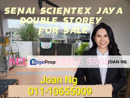 Senai  Scientex Jaya For Sale / Double Storey / 18 X60 sqft, Johor, Senai