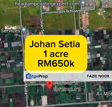 Land for Sale Kg Johan Setia Klang, Selangor, Klang