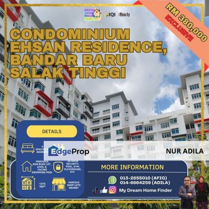 Complete Facilities, Ehsan Residence Condominium, Bandar Salak Tinggi, Sepang Selangor, Selangor, Sepang