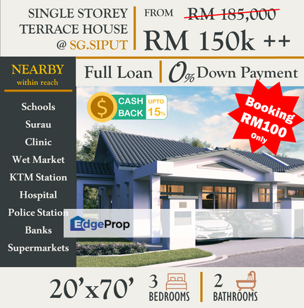 Sungai Siput - 20x70 Single Storey House, Perak, Kuala Kangsar