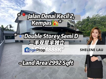 Kempas semi d for sale, near CIQ impian emas, Kempas Indah, Skudai, Bandar Dato Onn, Adda Height, Eco Spring, Eco Summer, Setia Indah, Mount Austin, Johor, Johor Bahru