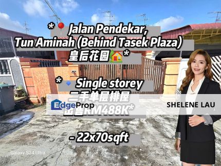 Tun aminah single storey for sale, near tuas ciq bukit indah sutera skudai horizon hills nusa idaman nusa bestari tun aminah tampoi, Johor, Skudai