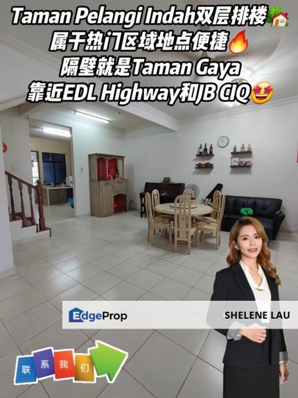 Taman Pelangi Indah Double Storey Terrace For Sale, Johor, Ulu Tiram