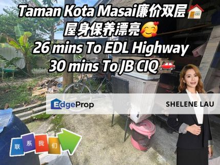 Taman Kota Masai Double Storey Low Cost For Sale, Johor, Pasir Gudang