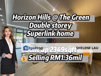 Horizon hills double storey superlink for sale, near tuas ciq bukit indah eco botanic nusa idaman nusa bestari tun aminah skudai tampoi, Johor, 