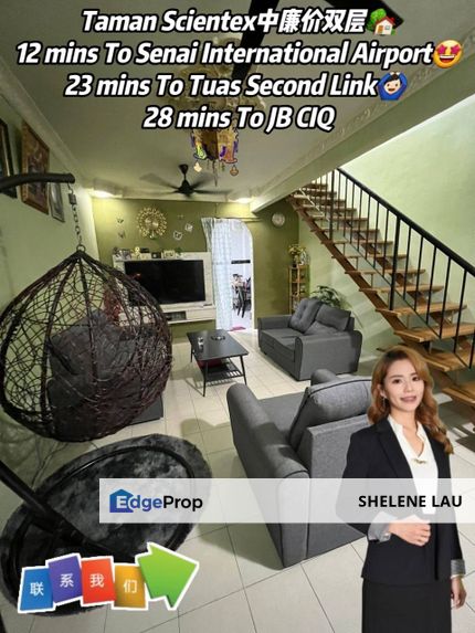 Taman Scientex 2 Storey Medium Cost For SALE, Johor, Pasir Gudang