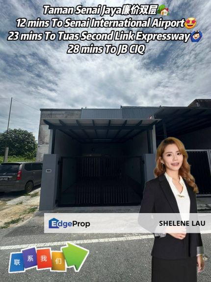 Senai Jaya Double Storey Low Cost For SALE, Johor, Senai