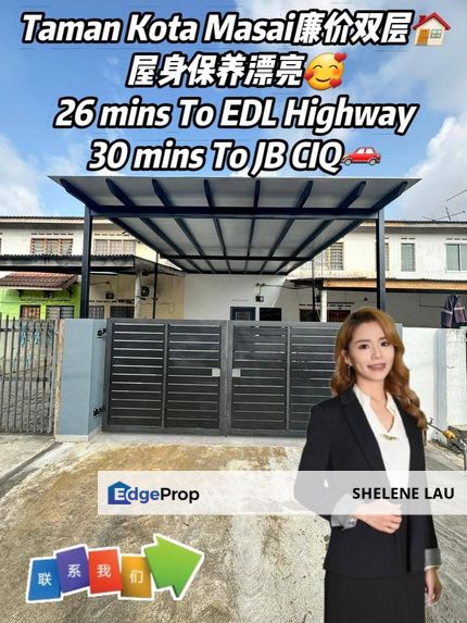 Kota Masai Double Storey Low Cost For SALE, Johor, Pasir Gudang