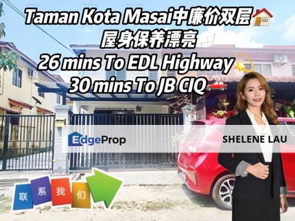 Kota Masai Double Storey Medium Low Cost For SALE, Johor, Pasir Gudang