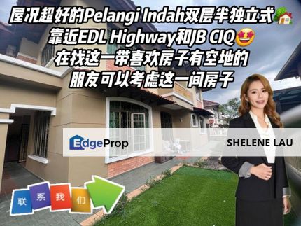 Taman Pelangi Indah Double Storey Semi D For Sale, Johor, Ulu Tiram