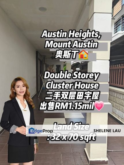 Austin heights double storey semi d for sale/ near mount austin desa tebrau edl ciq setia indah bandar dato onn seri austin, Johor, Johor Bahru