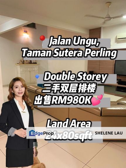 Sutera Perling double storey for sale, Near bukit indah ciq nusa bestari nusa jaya mas tuas mutiara rini selesa jaya horizon hills, Johor, Johor Bahru