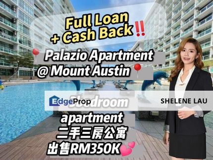 Full Loan Cash Back! Palazio 3 room apartment for sale, near johor jaya molek desa tebrau setia indah, Johor, Johor Bahru