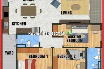 3 bedrooms Sri Pertiwi Aurora Square at Moyan Kuching for book