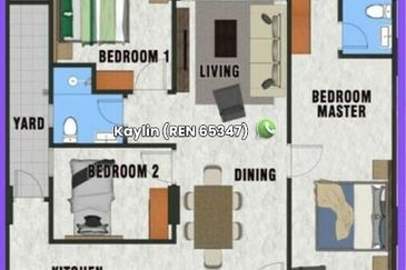 3 bedrooms Sri Pertiwi Aurora Square at Moyan Kuching for book