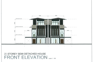 2.5 Storey Semi-Detached at Sunrise Villa Tabuan Park open for booking