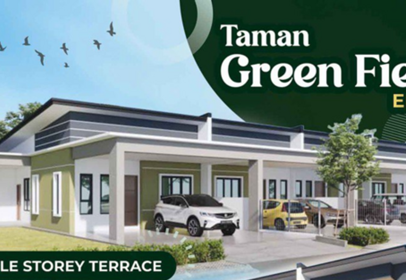 Single Storey Terrace Corner at Taman Green Field Elite, Siburan (17th Mile) – For Sale