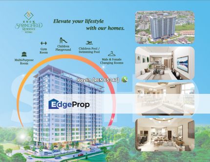 4 bedrooms unit (Dual Key) at Spring Field Residence at Seng Goon open for booking, Sarawak, Kuching