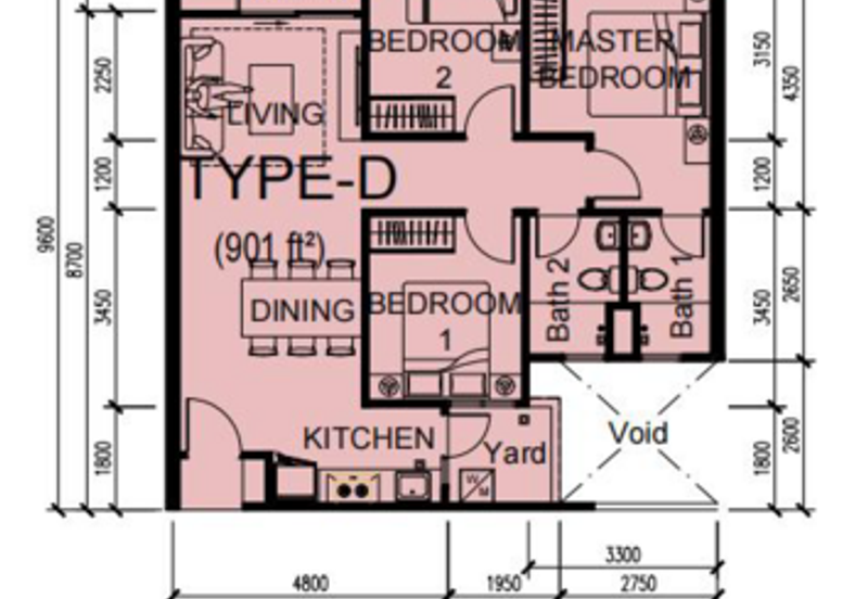 3 bedrooms at Docklands Batu Kawa Stapok open for booking