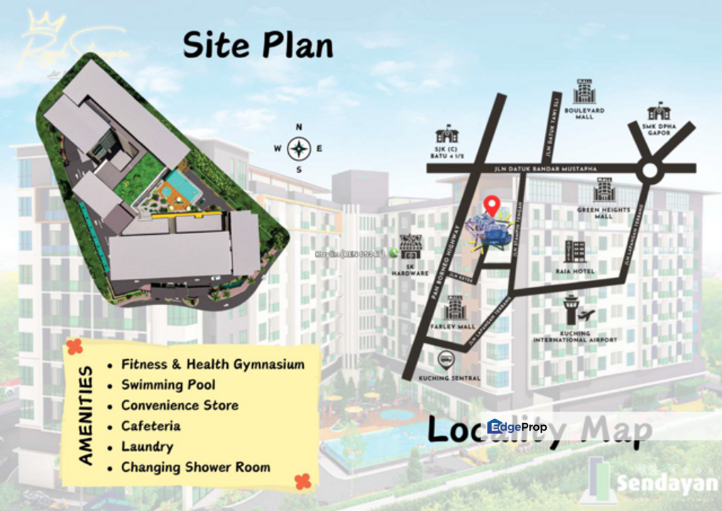 3 bedrooms at Stampin Tengah Lot 16 open for booking, Sarawak, Kuching