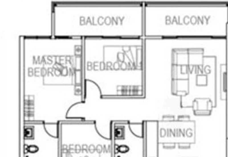 Tropics City highest floor 3 bedrooms unit for sale (Jalan Song, King Centre)