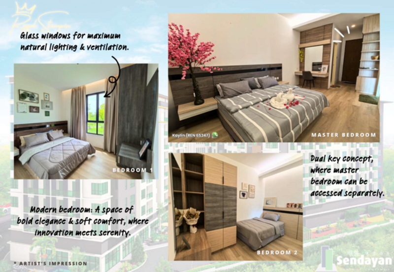 2 bedrooms at Stampin Tengah Lot 16 open for booking