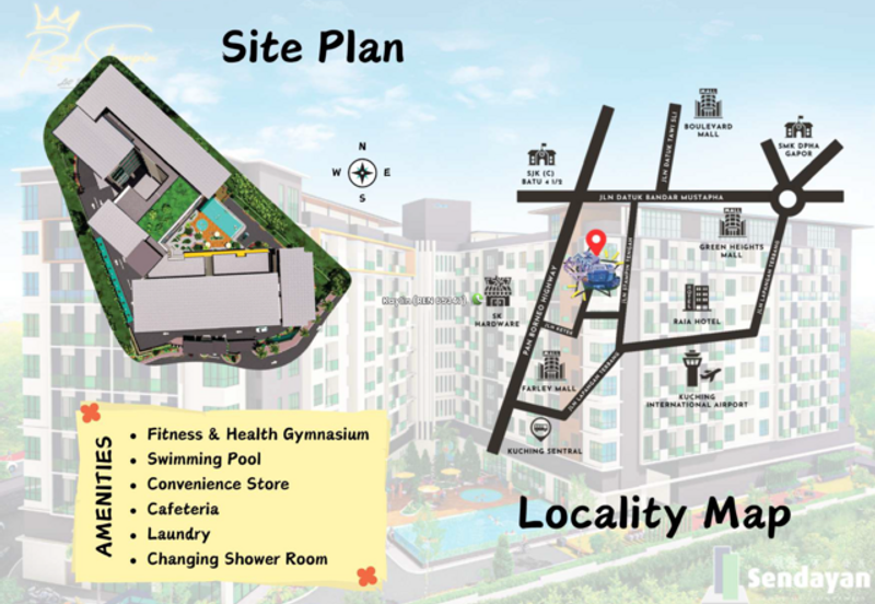2 bedrooms at Stampin Tengah Lot 16 open for booking