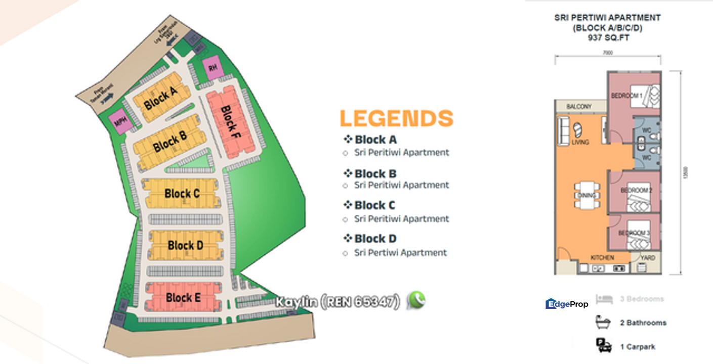 Sri Pertiwi Apartment, Samarahan (Open for Registration), , 