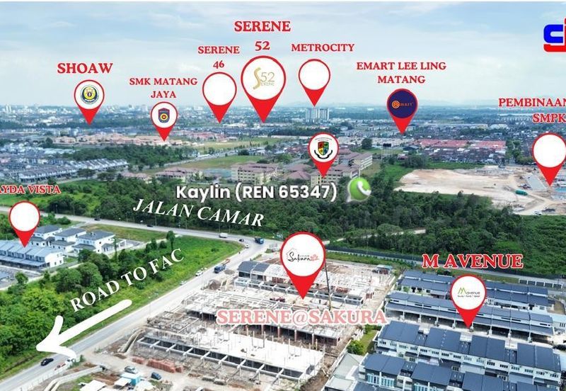 Double Storey Terrace at Serene Sakura at Jalan Camar Matang