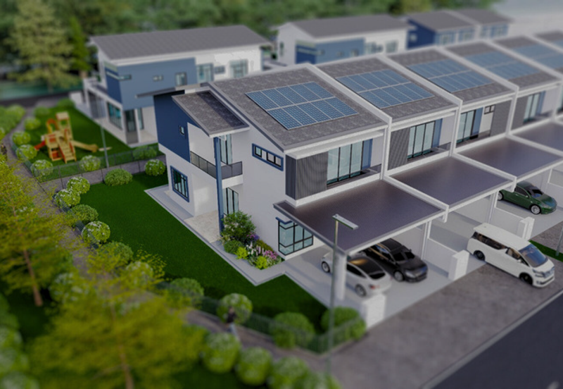 Double Storey Detached house at Serene Sakura at Jalan Camar Matang