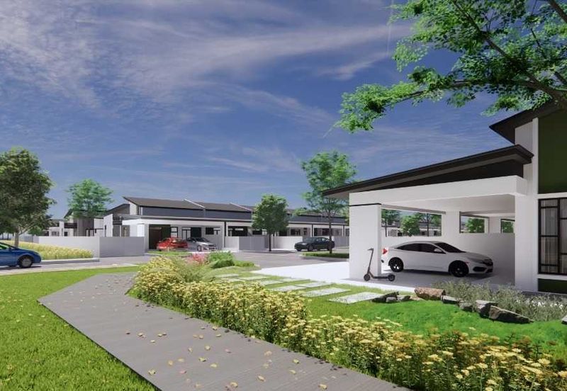 Single Storey Terrace Corner at Matang 8th Mile Casa Harmoni for sale