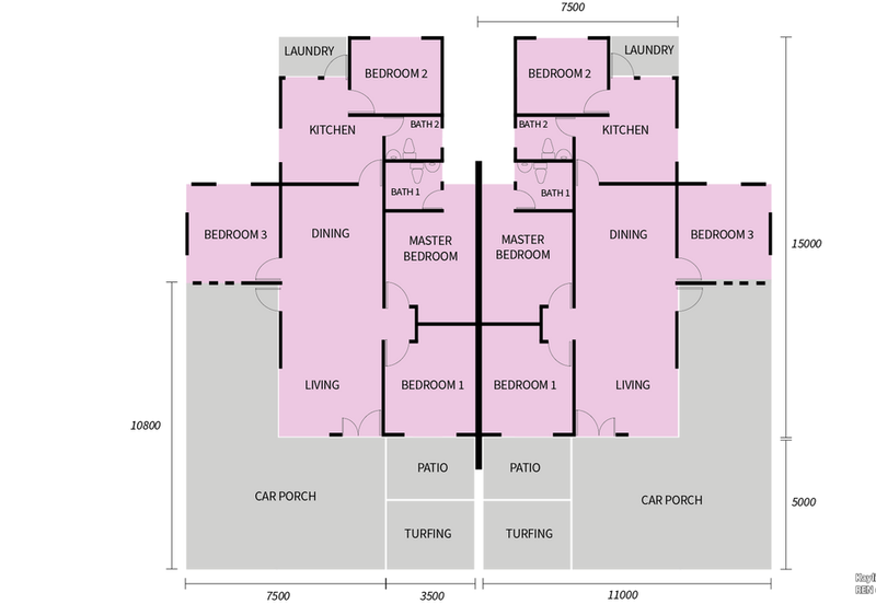 Freehold Single Storey Semi-Detached at Taman Punan, Muara Tuang open for sale