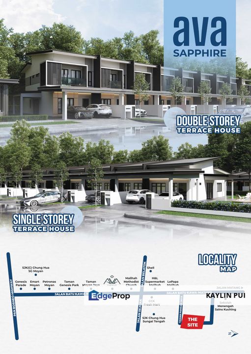 Single Storey terrace Intermediate at Matang, behind SM SAINS open for booking, Sarawak, Kuching