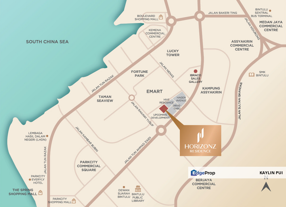 Horizonz Residence at Bintulu town area open for sale, Sarawak, Bintulu