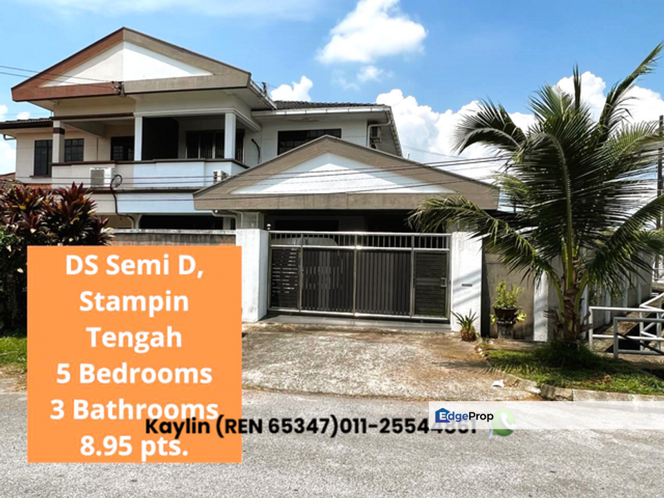 Double Storey Semi-Detached House at Green Height, Stampin Tengah, Sarawak, Kuching
