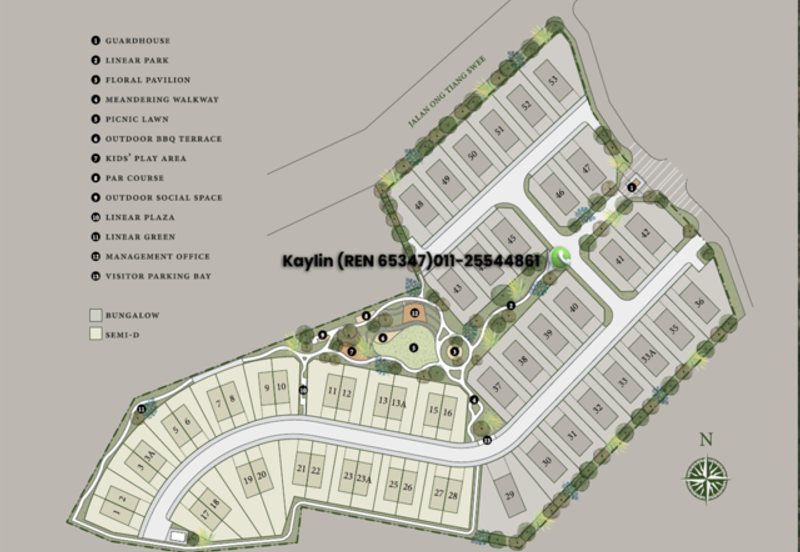 Double Storey Semi-Detached houses at Kenny Heights, Jalan Ong Tiang Swee (The Mansions) open for registration of interest