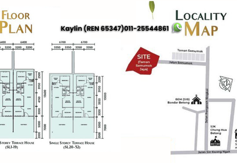 Single Storey Terrace at Taman Semumok Jaya, Betong for Sale