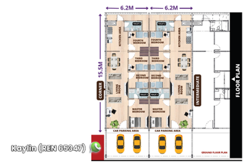 Single Storey Terrace at Taman Harmoni Rose, Miri open for booking