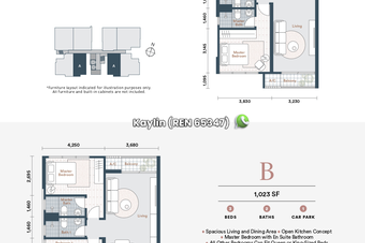 3 bedrooms at SkyVilla Condominium open for booking