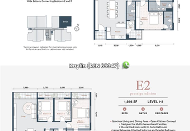 4 bedrooms at SkyVilla Condominium open for booking