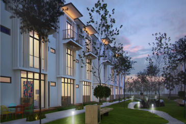 lower unit townhouse at Marq Suites, Batu Kawah Kuching for sale