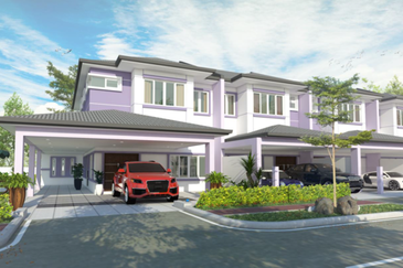 Double Storey Terrace at Taman Merlin at 8th Mile, Kuching - Open for Booking