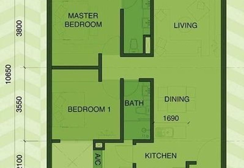 Ready to move in 2 Bedrooms at Kuching Prime Area, Gala Residence, Gala City
