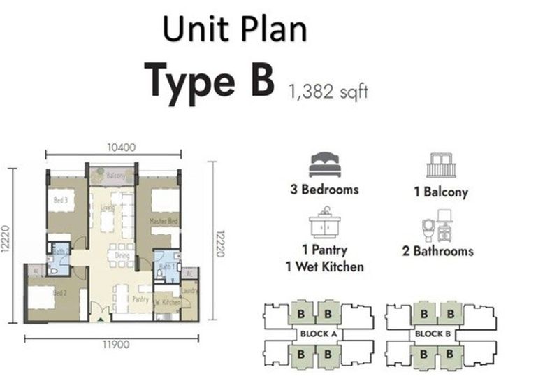 Oakland Condominium at Stapok Kuching for sale